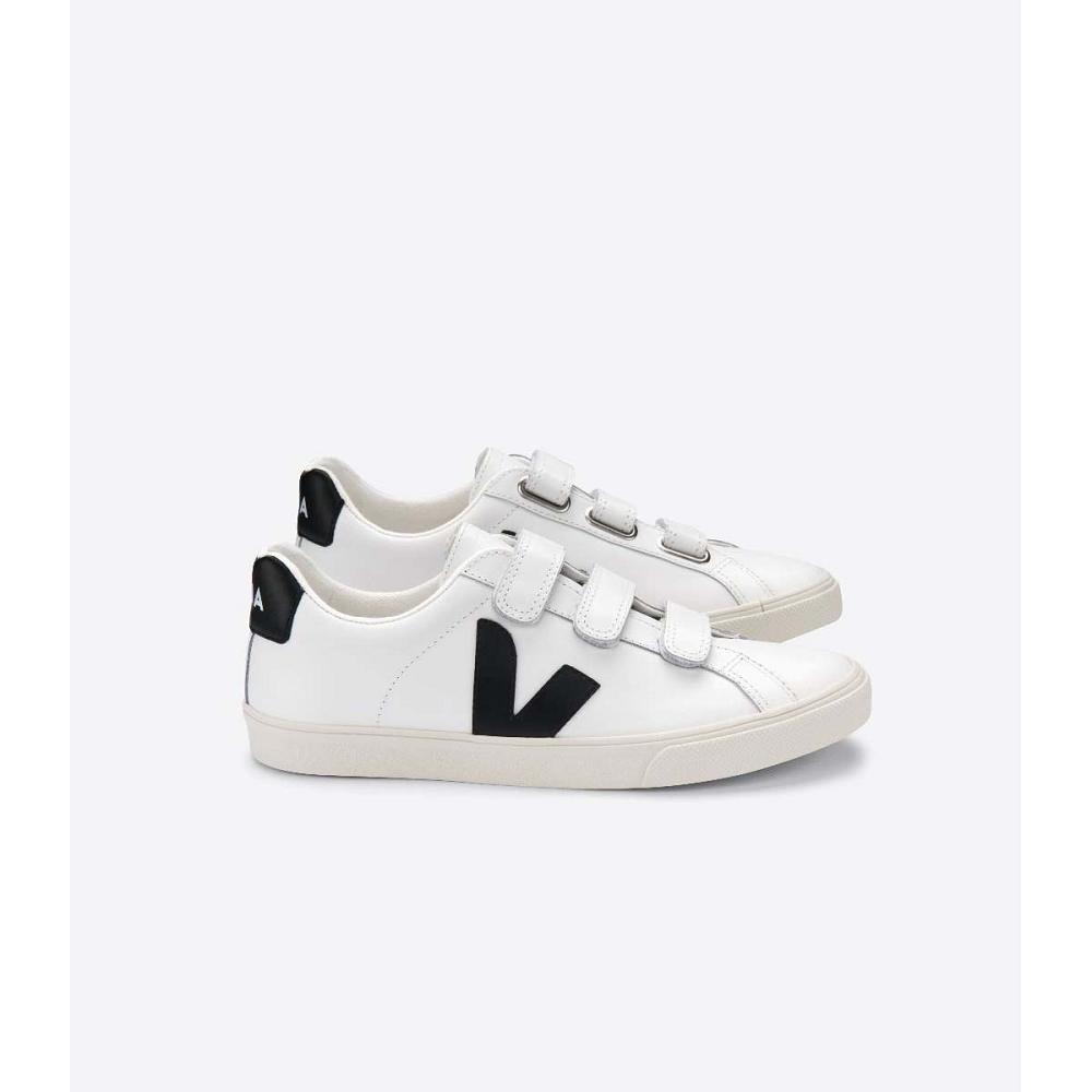 Veja 3-LOCK LEATHER Sneakers Dames White/Black | NL 610QMA